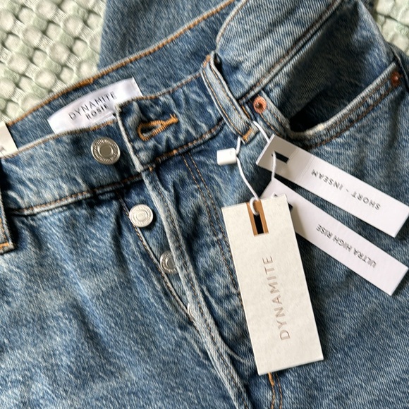 NWT Dynamite Rosie Ultra High Rise Jeans with Slits - Picture 5 of 13